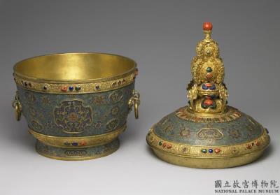 图片[2]-Milk tea jar in cloisonne enamels, Qing dynasty, Qianlong reign (1736-1795)-China Archive